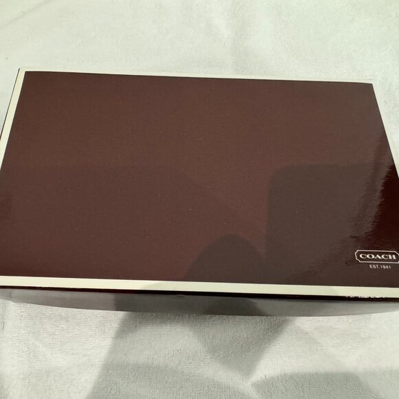 COACH Small Metallic Signature Pattern Fabric Wristlet - NWT! - Picture 8 of 8